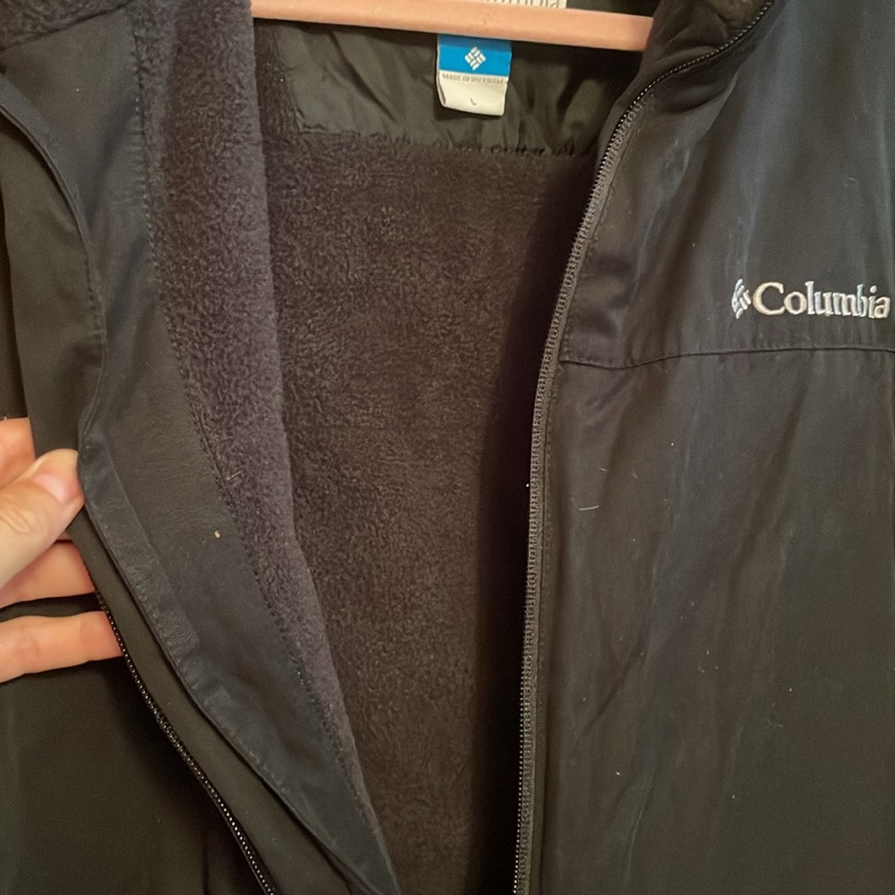 Columbia Men's Fleece Lined Omni-Shield Black Jacket Size Large - Picture 5 of 6